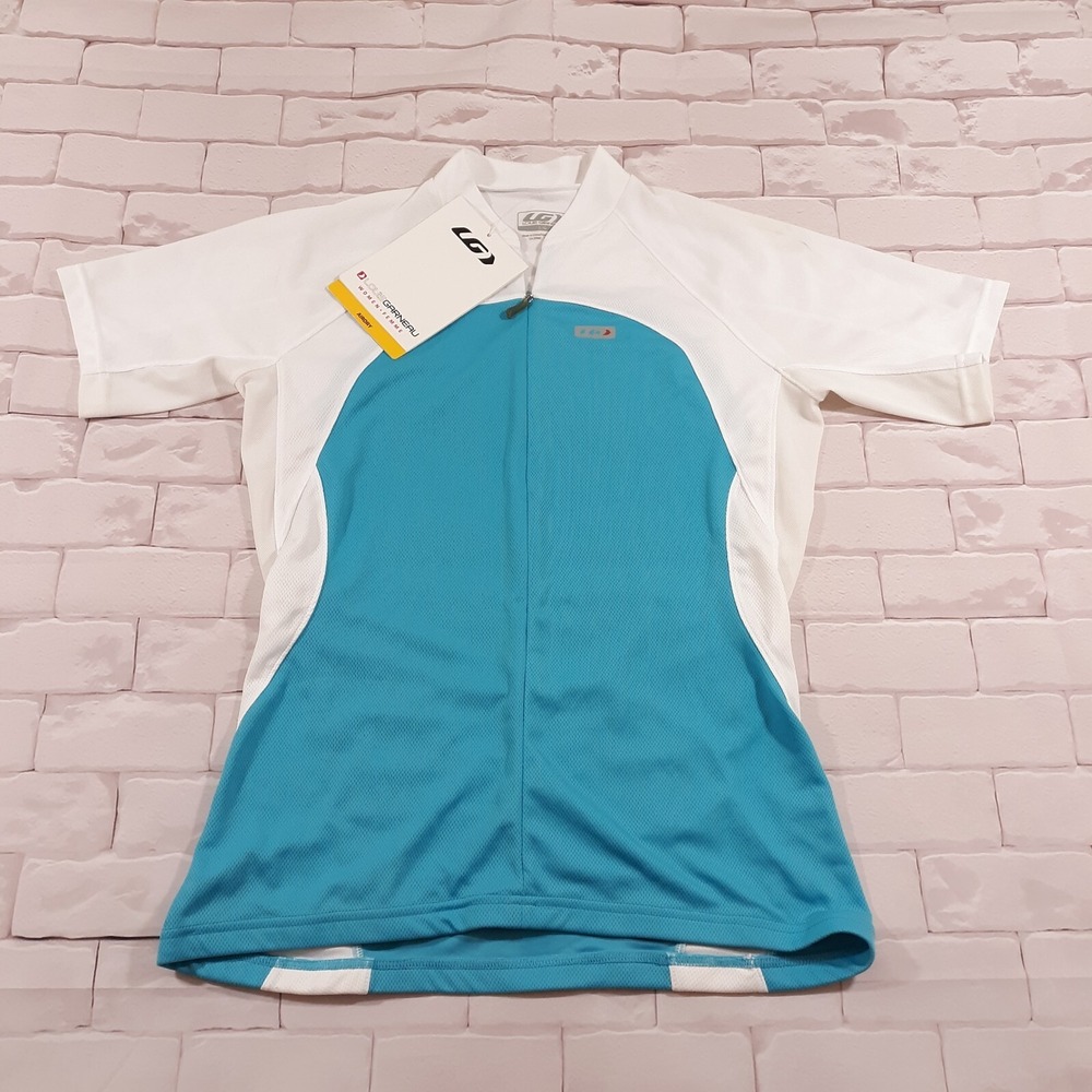 Louis Garneau Cycling Jersey 3/4 Zip Womens Size Large Short Sleeve